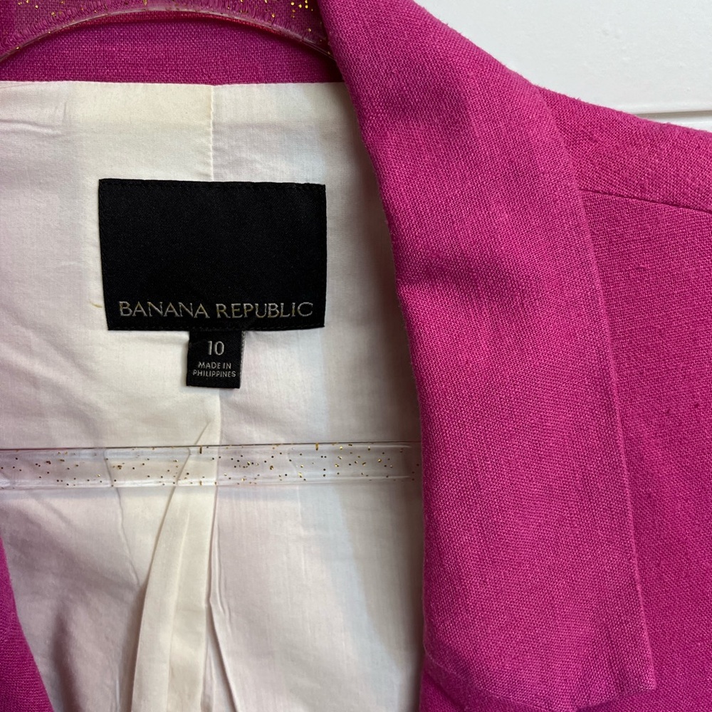 BANANA REPUBLIC Boyfriend-Fit Linen-Blend Blazer - Picture 2 of 9